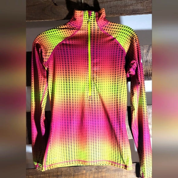 Nike Jackets & Blazers - Nike neon half zip
